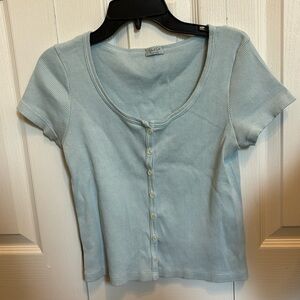 Button down tee